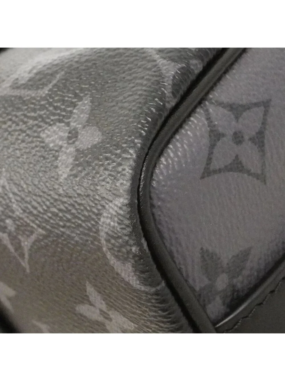 Louis Vuitton Handbag Monogram Eclipse Keepall Bandouliere 25 Black Gray 2-Way